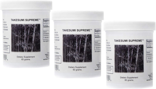 Activated Bamboo Charcoal Powder - 60g Each (Pack of 3) | Supreme Nutrition Takesumi Supplement