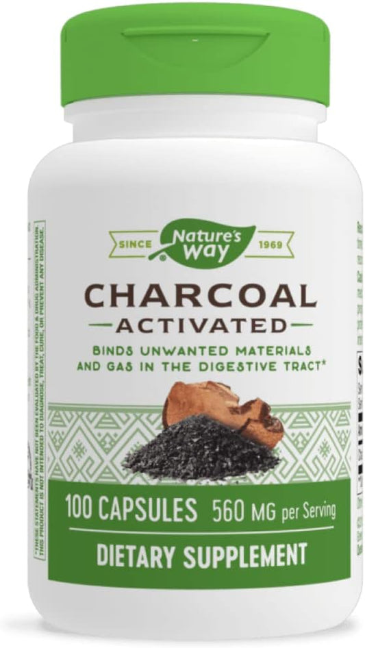 Activated Charcoal Capsules - Natural Detox Supplement for Health and Wellness