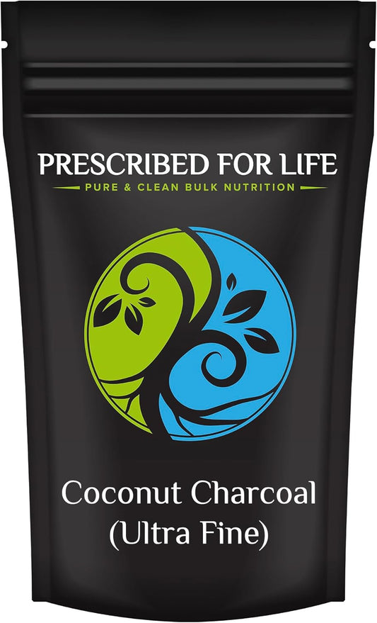 Activated Coconut Charcoal Powder - Ultra Fine Food Grade Husk Powder - Gluten Free, Vegan, Non GMO, Kosher - No Fillers - 2.5lb