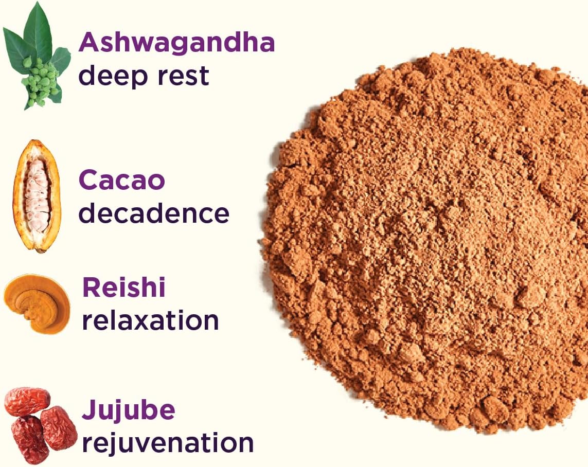 Adaptogenic Mushroom Sleep Blend with Reishi, Ashwagandha, & Jujube - Vegan & Gluten Free (6.77 oz)