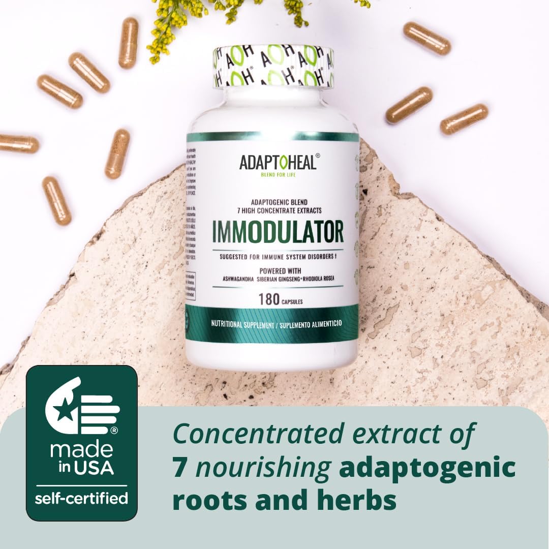 ADAPTOHEAL Hormone Balance and Immune Modulator Adaptogen Blend - 180 Capsules