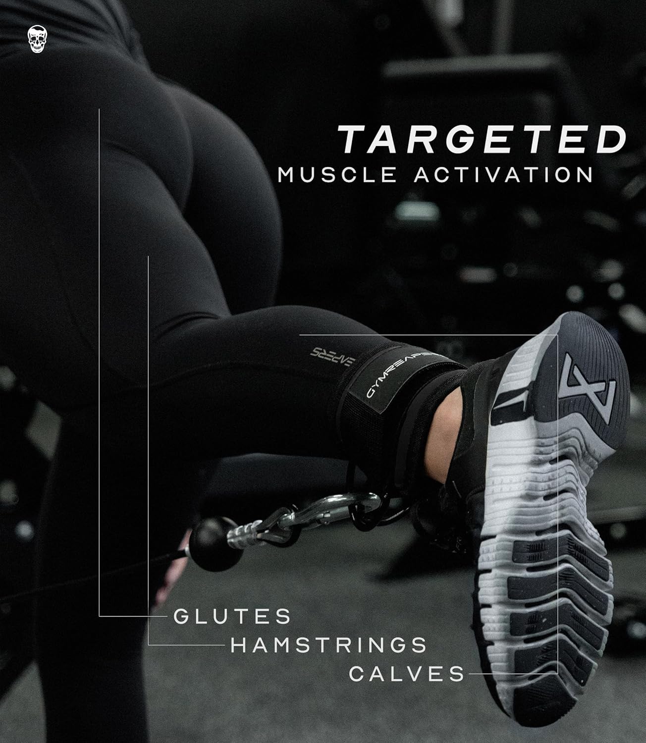 Adjustable Neoprene Ankle Straps for Cable Machine Kickbacks & Lower Body Exercises - Gymreapers (Pair)