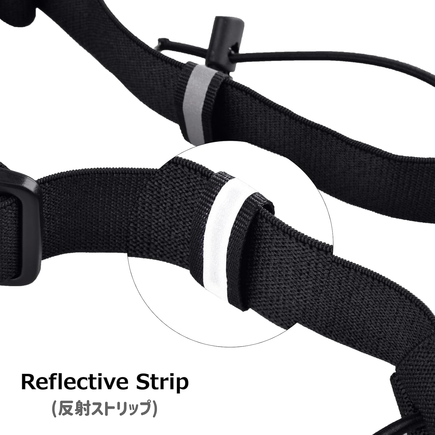 Adjustable Race Number Bib Belt with 6 Storage Loops - Elastic Webbing for Runners in Triathlons, Marathons, and Cycling