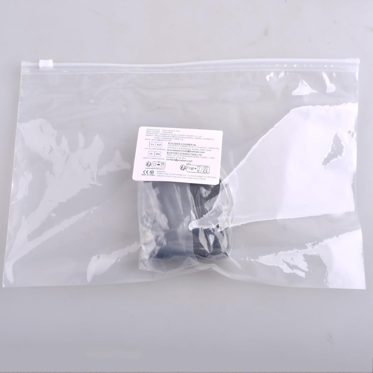 Adjustable Race Number Bib Belt with 6 Storage Loops - Elastic Webbing for Runners in Triathlons, Marathons, and Cycling