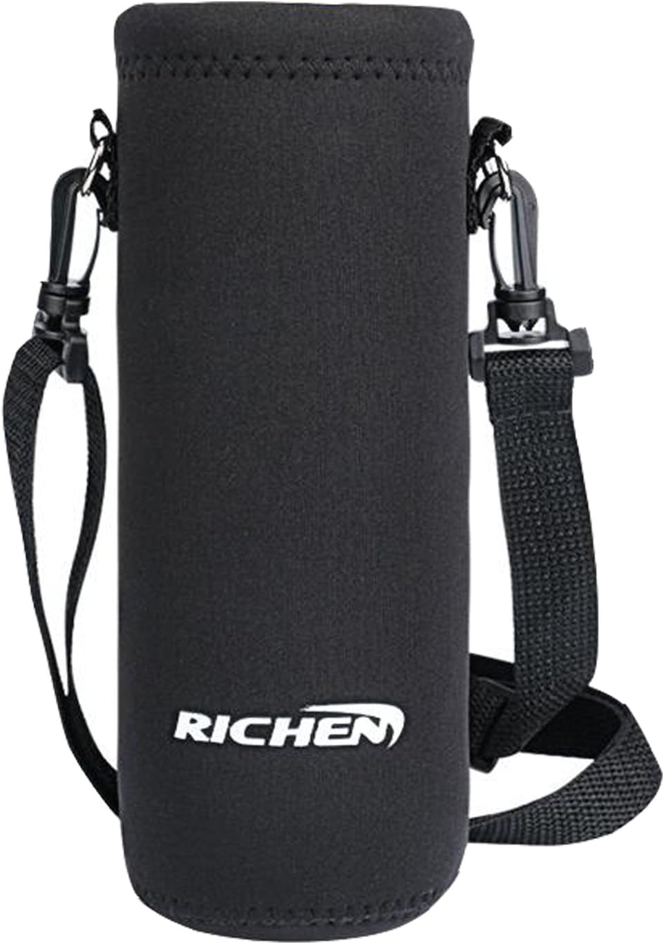 Adjustable Shoulder Strap Neoprene Water Bottle Carrier Bag - Insulated Cover for Stainless Steel/Glass/Plastic Bottles by RICHEN