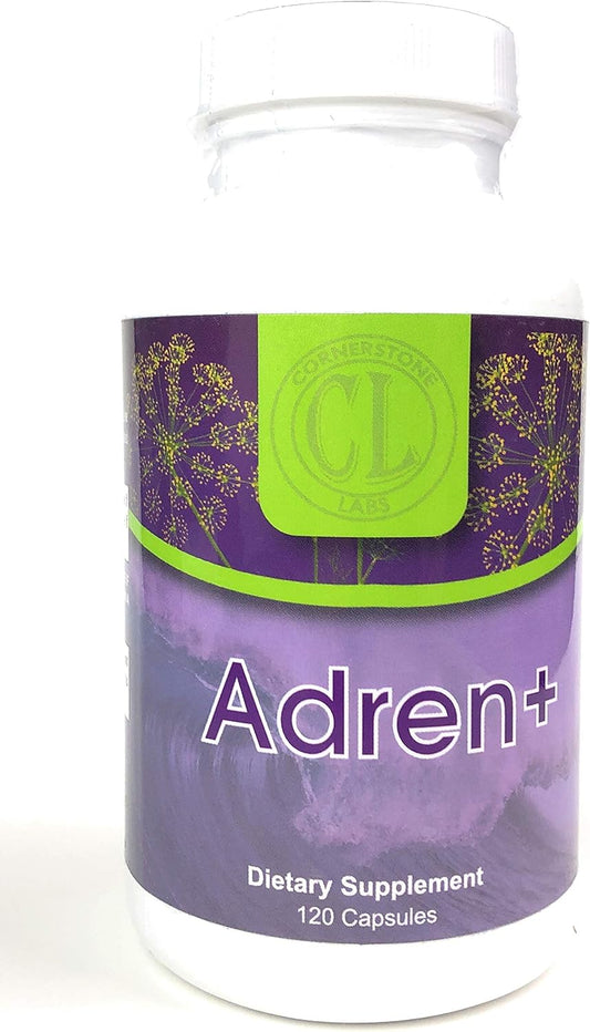 Adren+ Capsules by Cornerstone Labs - 120 Count - Support Adrenal Health and Vitality