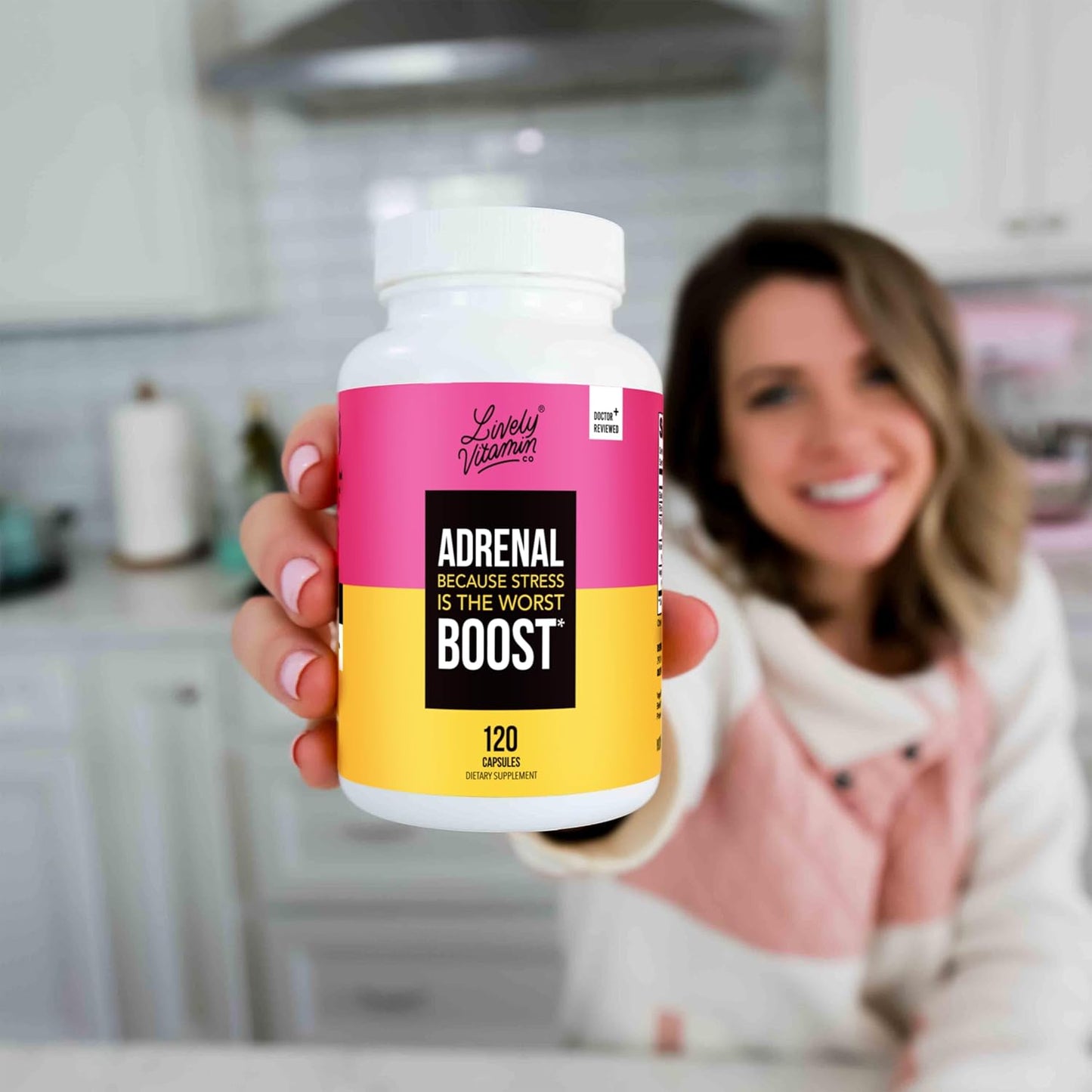 Adrenal Boost Supplement with Ashwagandha, Black Maca, Rhodiola, Ginseng - Supports Immune System, Memory, Focus, and Sleep - 120 Vegetarian Capsules