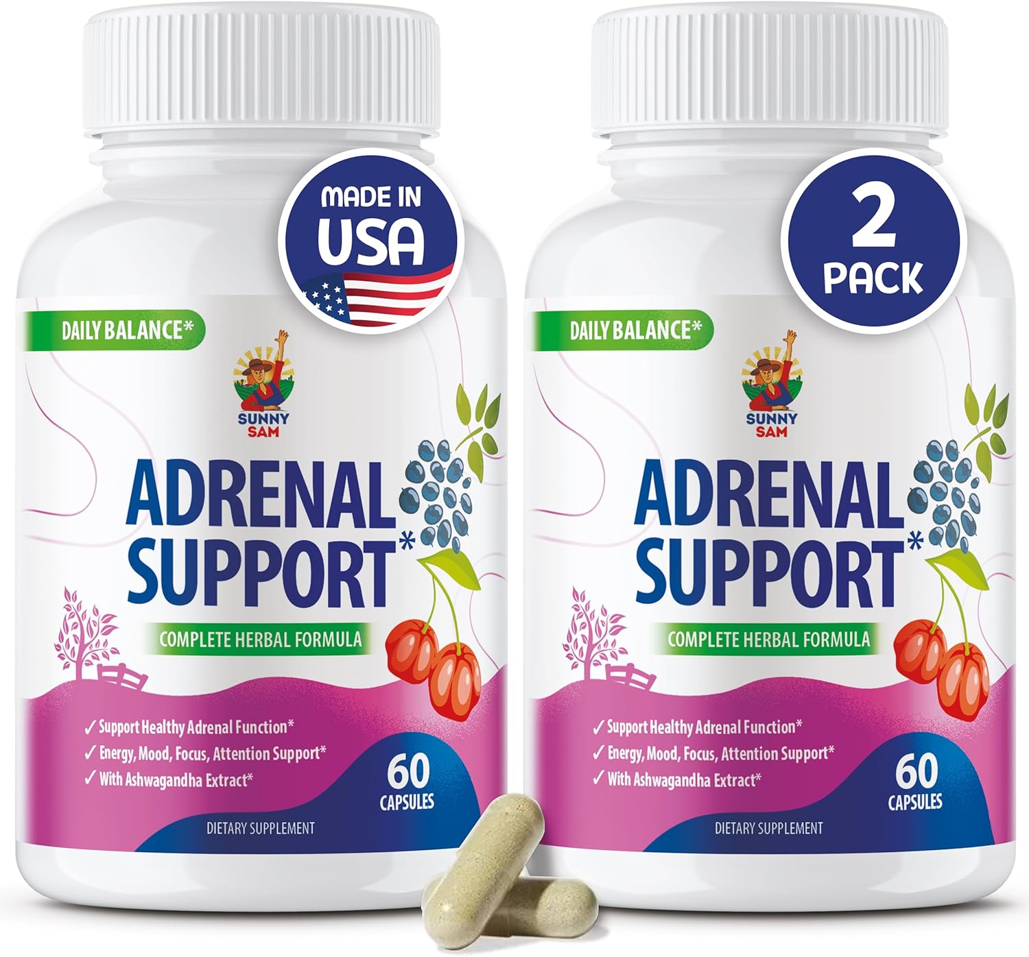 Adrenal Cortex Support Supplements for Cortisol Management - Boost Energy Levels and Regulate Tension