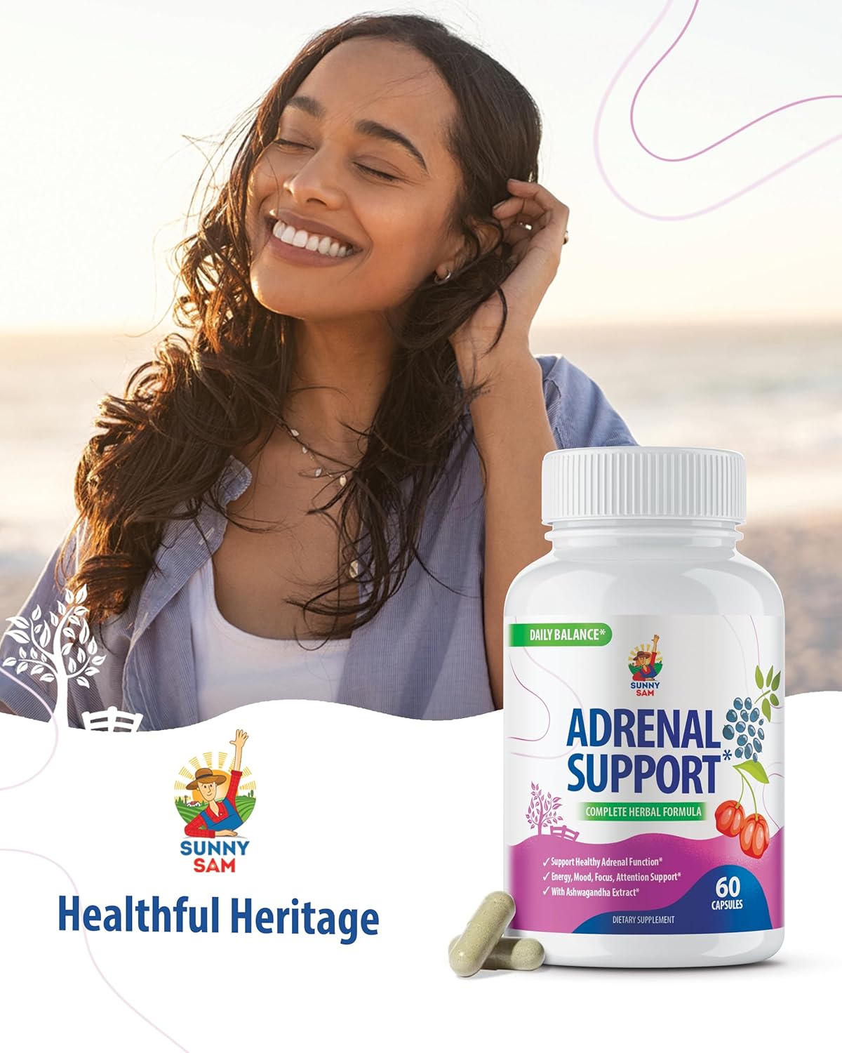 Adrenal Cortex Support Supplements for Cortisol Management - Boost Energy Levels and Regulate Tension