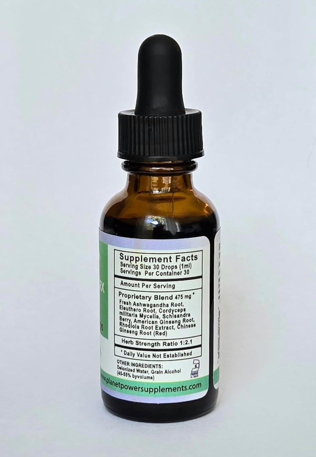 Adrenal Daily Liquid Drops with Adaptogenic Herbs for Wellness & Energy