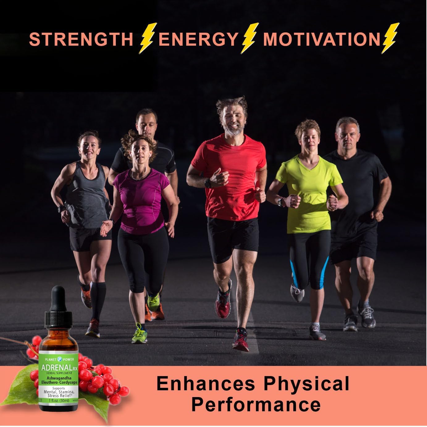 Adrenal Daily Liquid Drops with Adaptogenic Herbs for Wellness & Energy