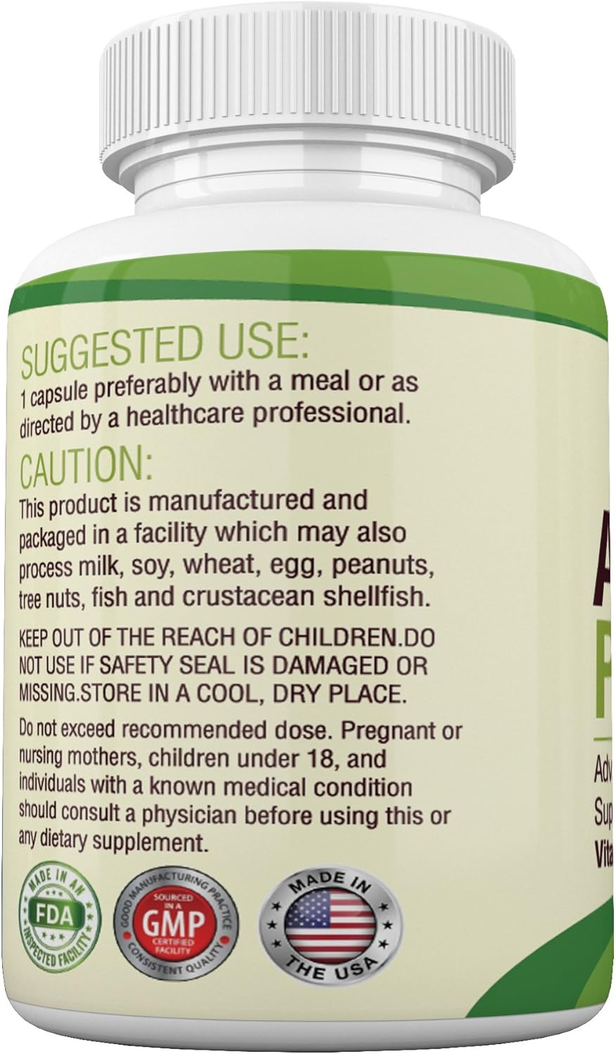 Adrenal Fatigue Support Supplement with Rhodiola Rosea, L-Tyrosine, Panax Ginseng, Holy Basil - Natural Cortisol Gland Complex for Energy & Health