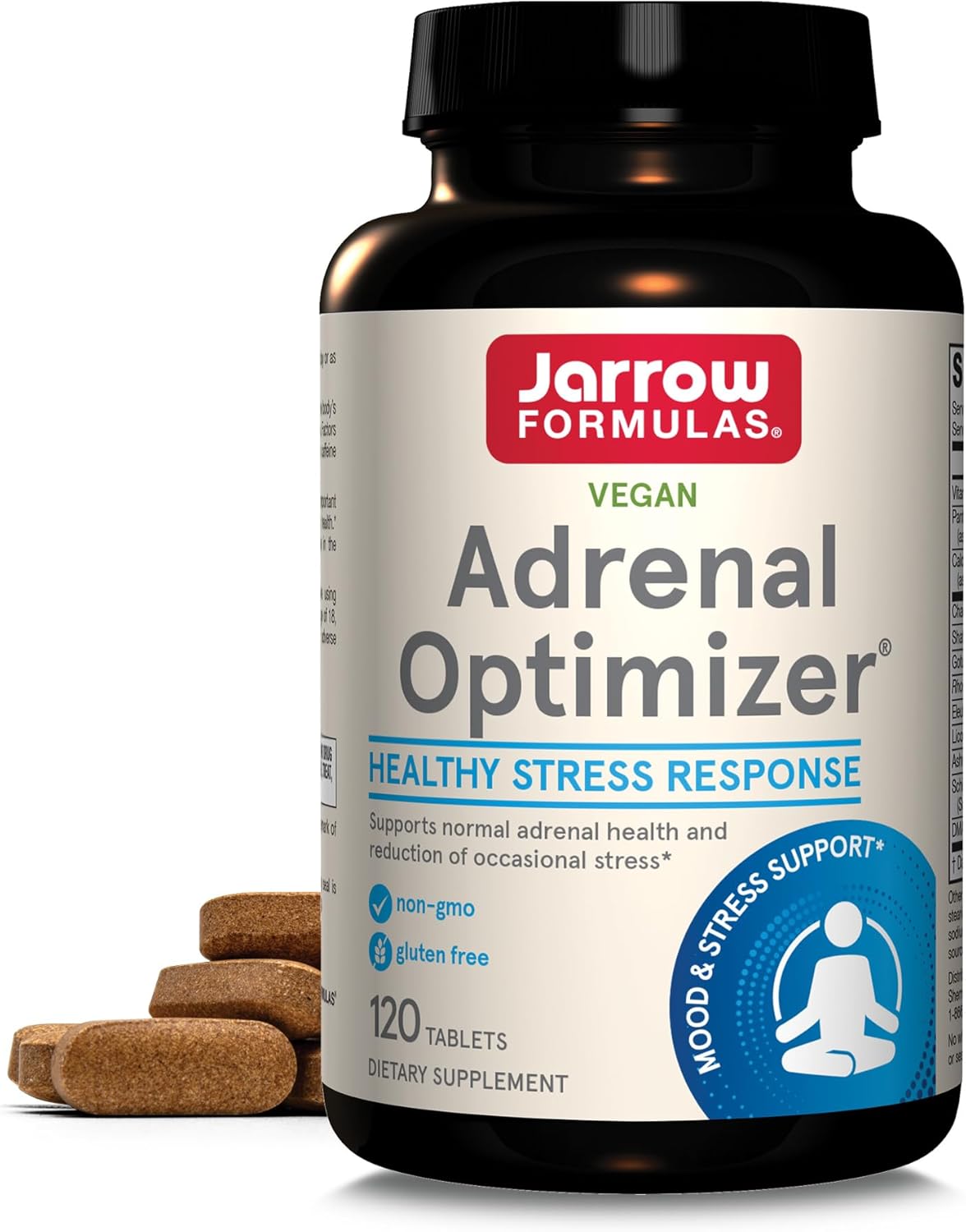 Adrenal Optimizer® Supplement with Ashwagandha, Chamomile & Schizandra Extract - 120 Vegan Tablets for Stress Relief - 60 Day Supply - BoostGo Australia