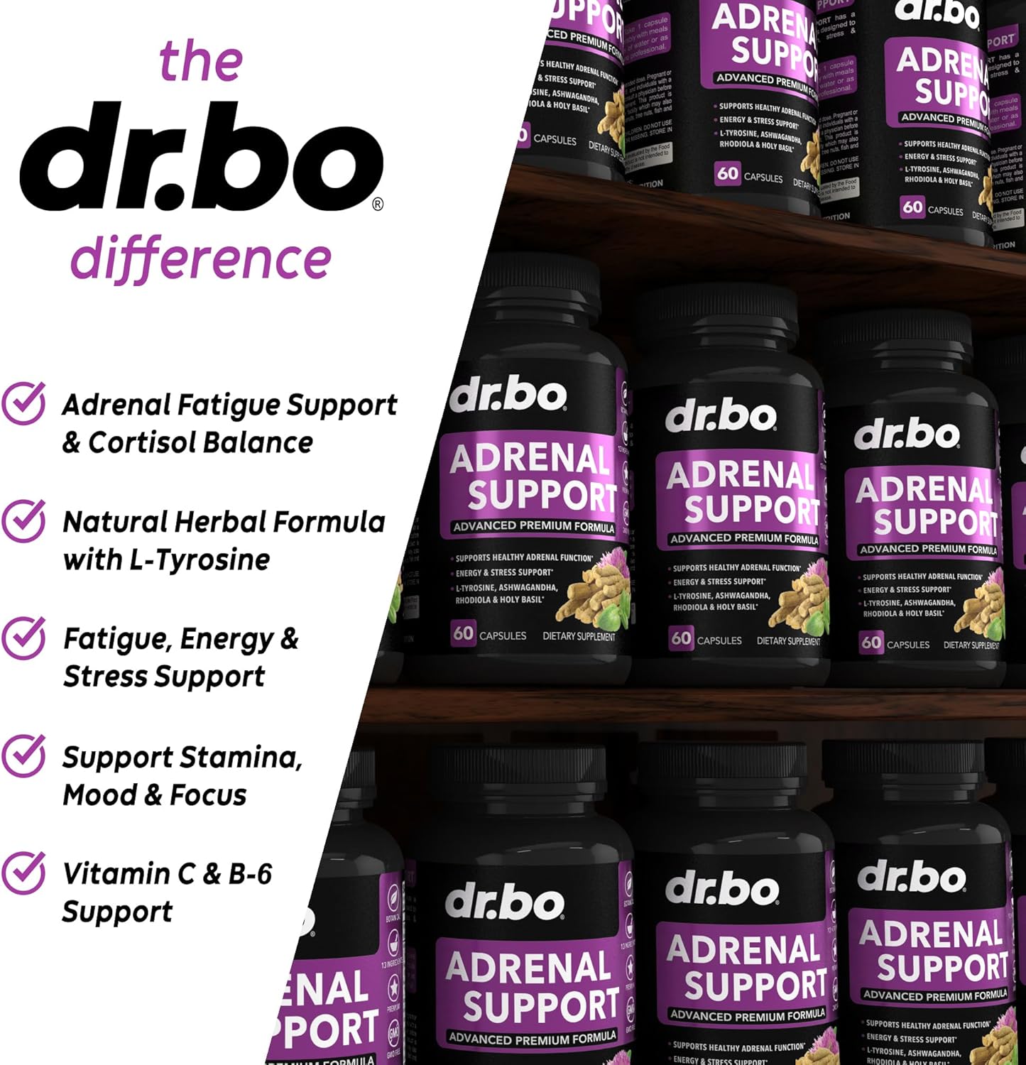 Adrenal Support & Liver Cleanse Detox Supplement - Natural Formula for Cortisol Health and Gallbladder Care - Milk Thistle Dandelion Capsules