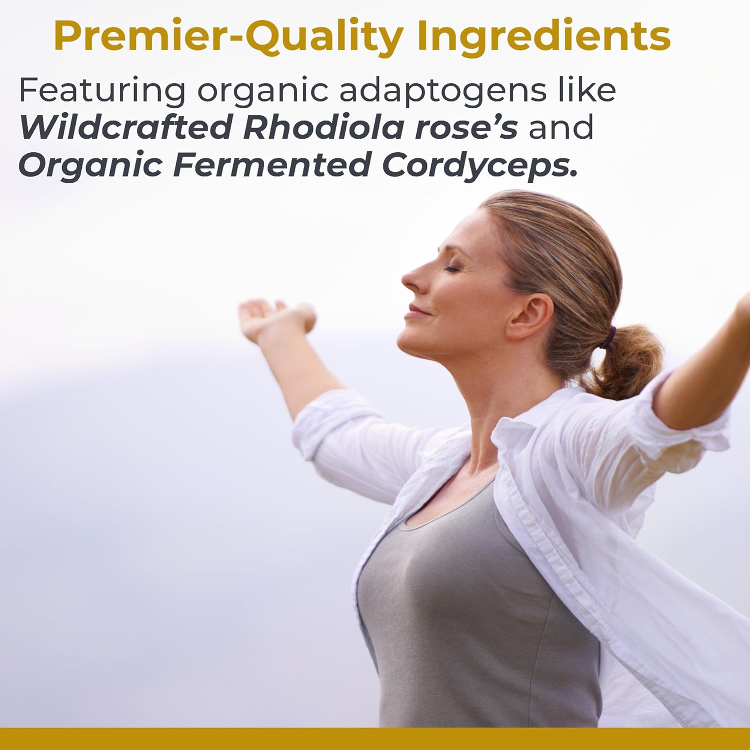 AdrenaVen - Organic Adrenal Health Supplement for Stress Support - 60 Capsules