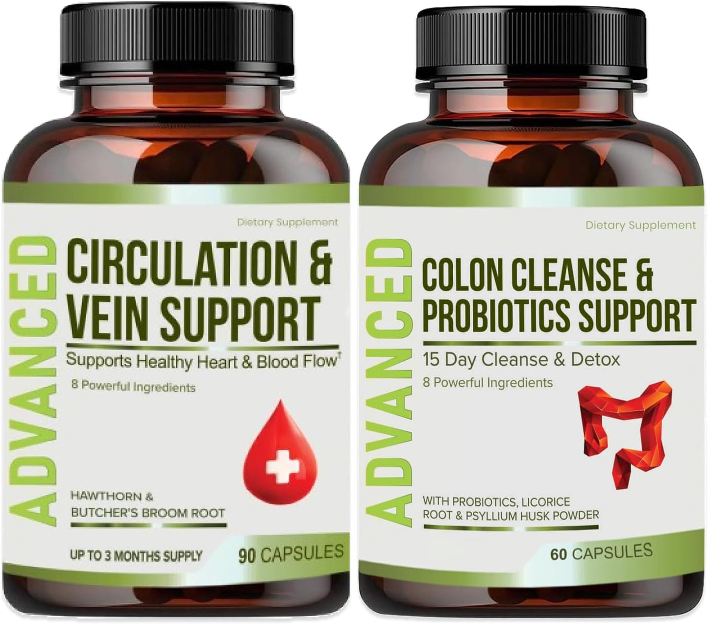 Advanced 15-Day Gut Cleanse Detox with Probiotics for Women and Men by NutraPro