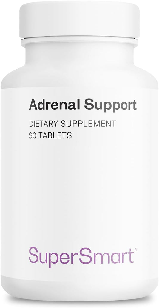 Advanced Adrenal Support Supplement with Rhodiola Rosea, Holy Basil Tulsi, Magnesium | Non-GMO & Gluten Free - 90 Tablets