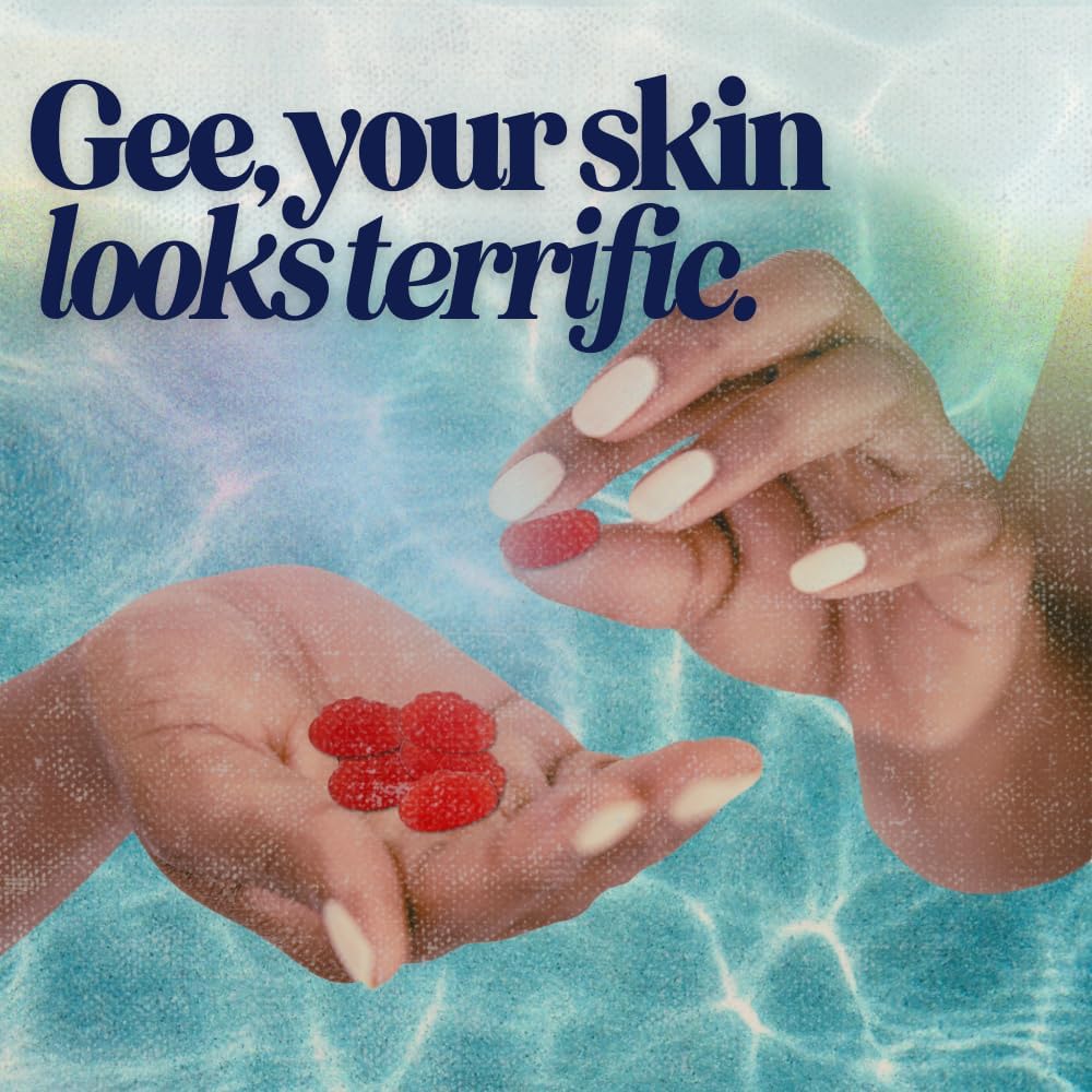 Advanced Beauty Complex Glow and Grow Gummies with Biotin, Collagen, and Antioxidant Vitamins for Hair, Skin, and Nails