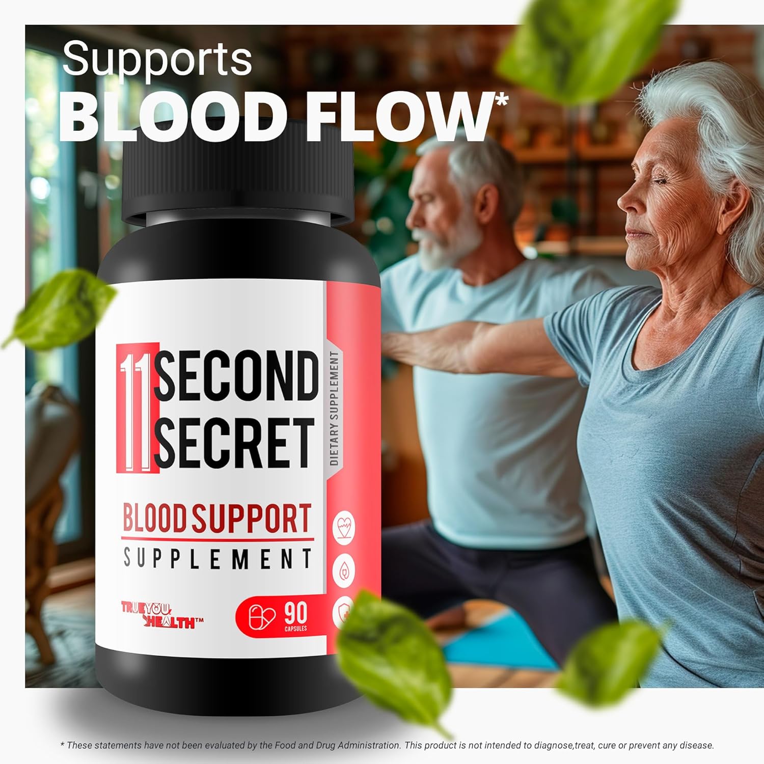 Advanced Blood Sugar Support Supplement with Turmeric & Berberine - True You Health's 11 Second Secret Formula for Glucose Control - Best Gluco Support Solution for Optimal Blood Health