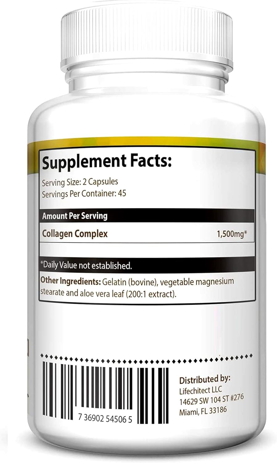 Advanced Collagen+ for Women - 90 Capsules of 1500mg Pure & Natural Hydrolyzed Collagen for Healthy Skin, Hair, and Nails