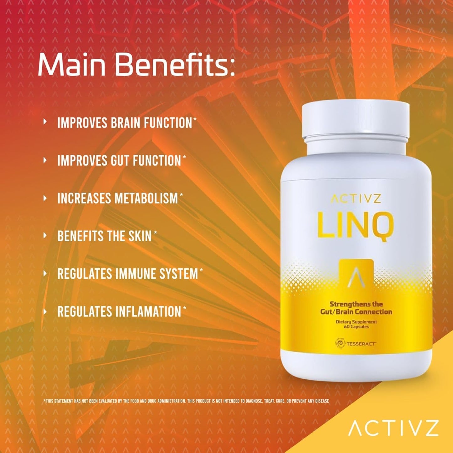 Advanced Epigenetic Formula - Boost Brain Function, Gut Health, Skin Radiance, Immune Support - 60 Capsules