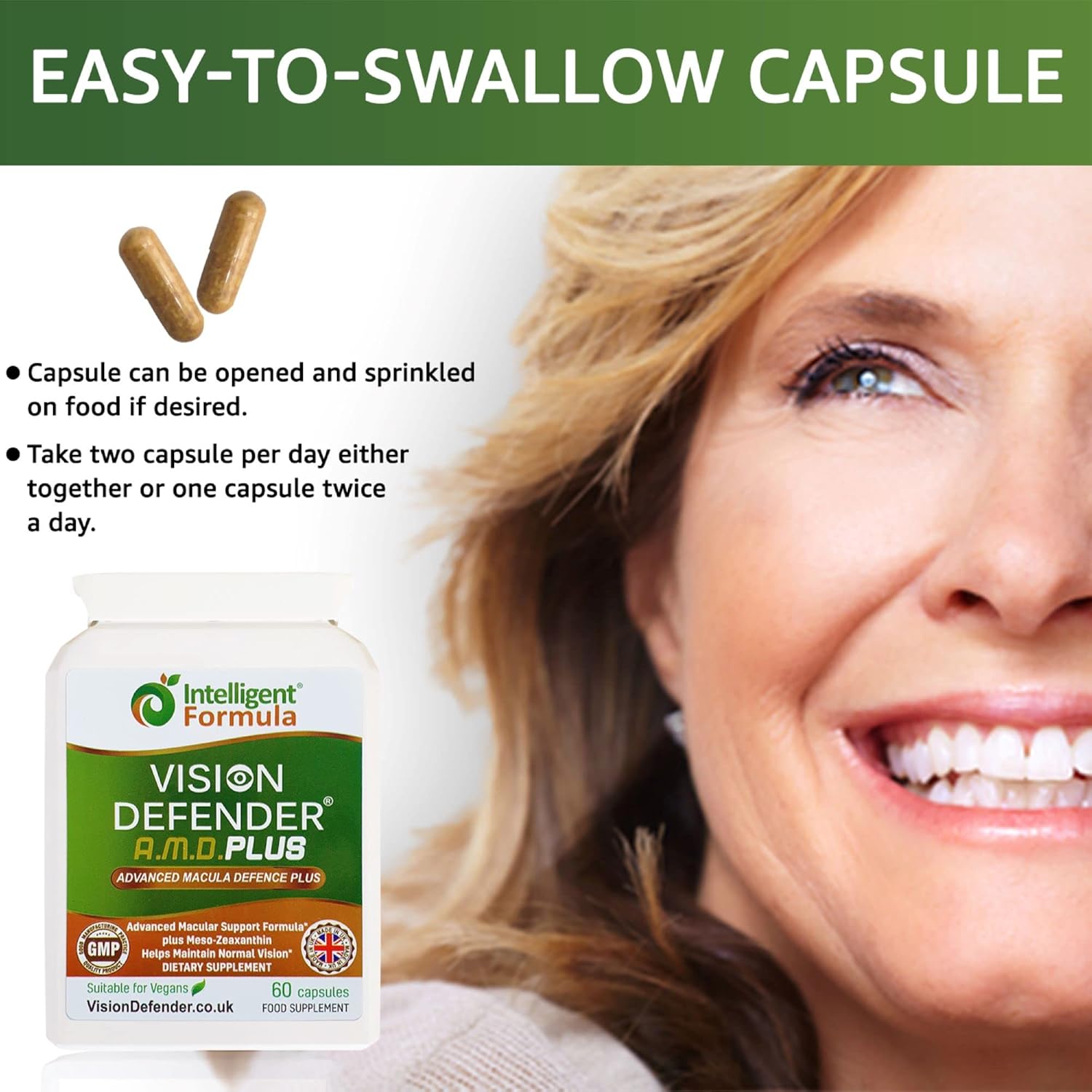 Advanced Eye Care Bundle with AREDS2, Lutein, Zeaxanthin, Vitamin C & E, Copper, Zinc, Meso-Zeaxanthin, Bilberry, Pine Bark - UK Made