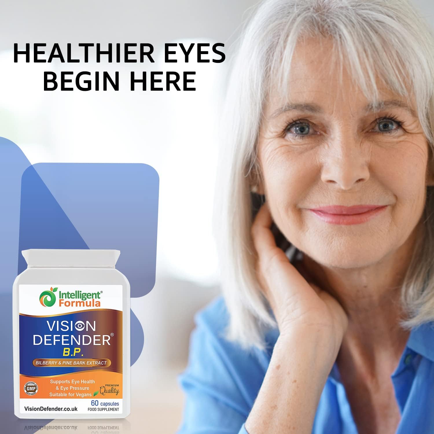 Advanced Eye Care Bundle with AREDS2, Lutein, Zeaxanthin, Vitamin C & E, Copper, Zinc, Meso-Zeaxanthin, Bilberry, Pine Bark - UK Made