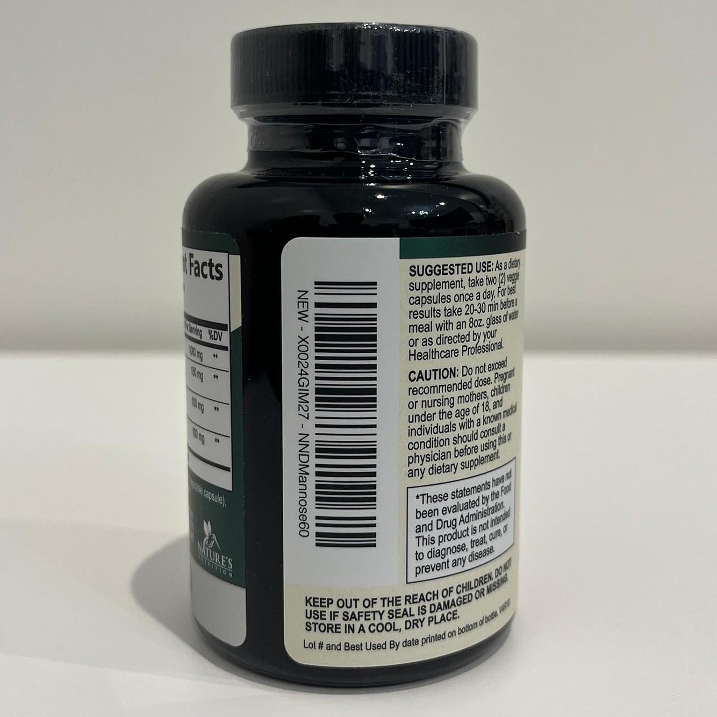 Advanced Formula DMannose Pills with Cranberry 1350mg - Natural Bladder & Urinary Tract Support - D Mannose Supplements for Men & Women - Non-GMO, Vegan - 60 Capsules