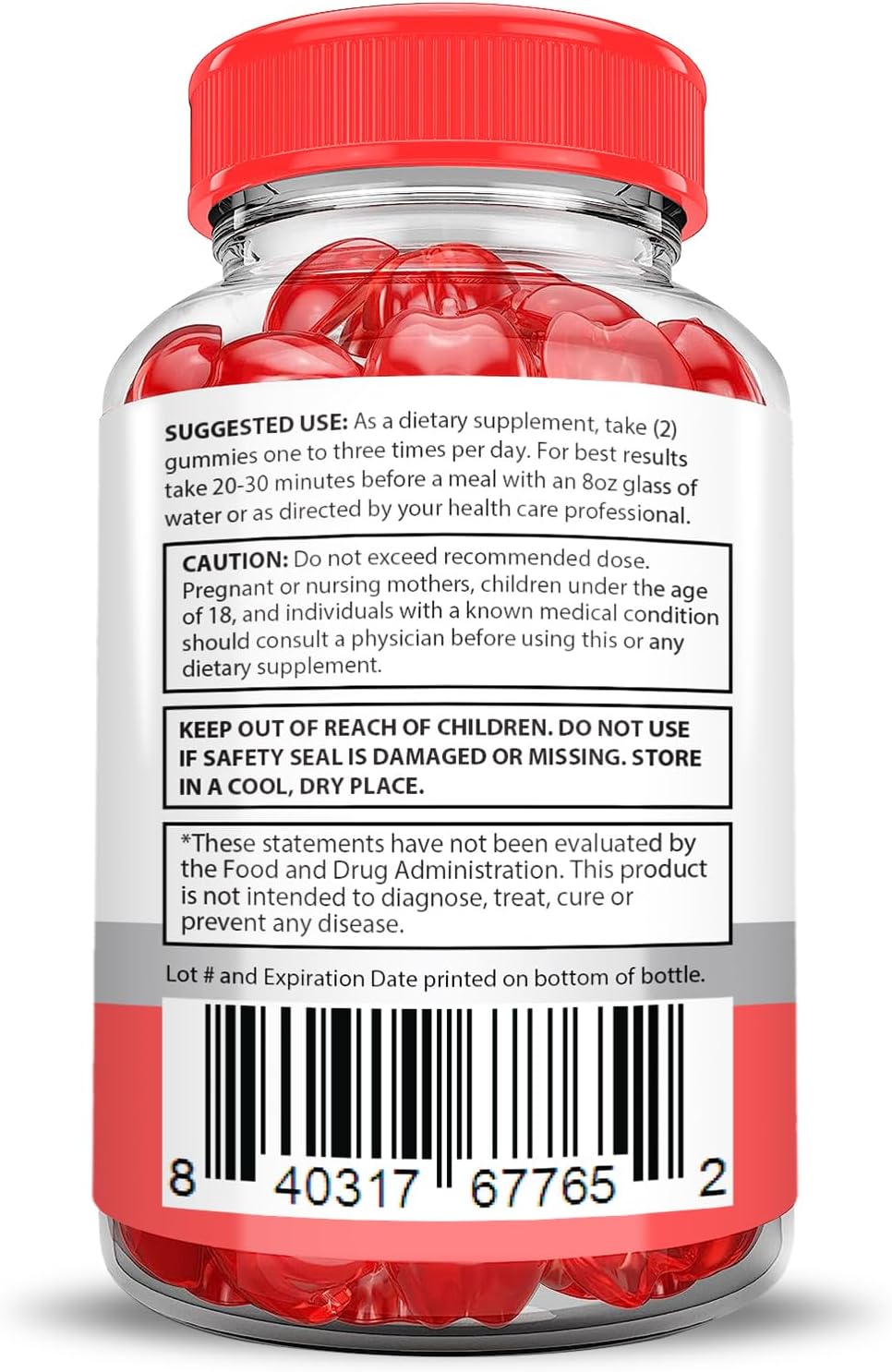 Advanced Formula Keto ACV Gummies with Pomegranate & Beet Juice Powder - 1000MG Vegan Non GMO Keto Bites - 60 Gummys