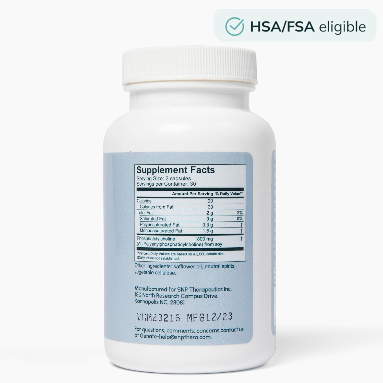 Advanced Genate Phosphatidylcholine Supplement for Enhanced Cognitive Function and Liver Health