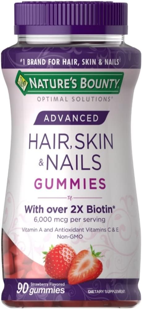Advanced Hair, Skin & Nails Gummies with 2X Biotin - 90 Gummies - BoostGo Australia