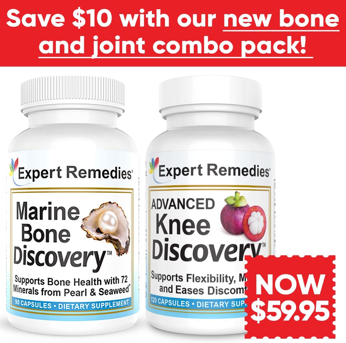 Advanced Joint Support Combo Pack with Marine Bone and Knee Discoveries