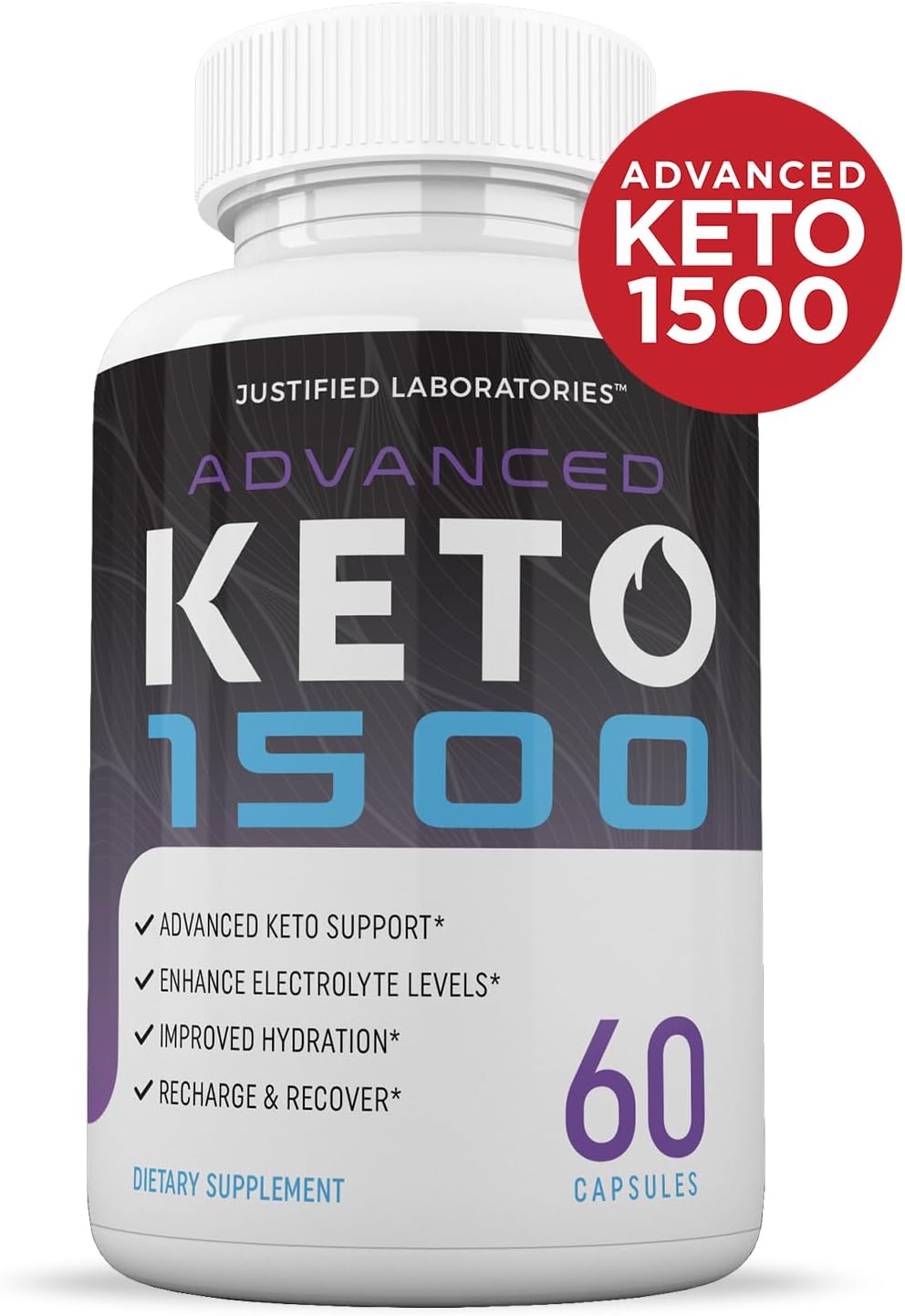 Advanced Keto 1500 Keto Pills (2 Pack) with Apple Cider Vinegar & Green Tea - 1275MG Formula - 120 Capsules