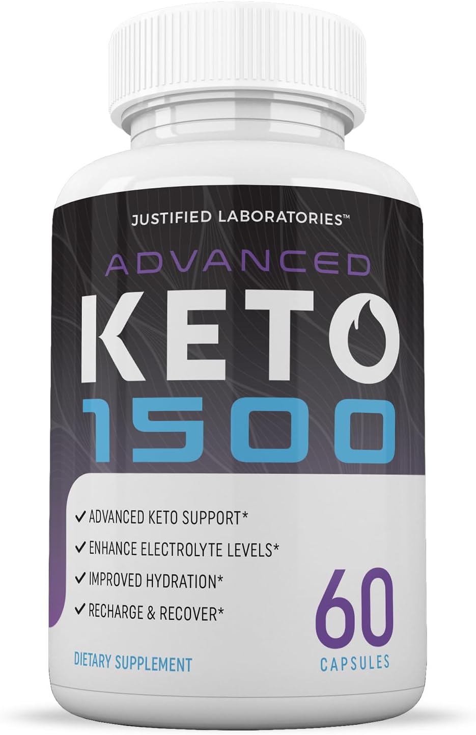 Advanced Keto 1500 Pills 1275MG with Apple Cider Vinegar & Green Tea - 60 Capsules