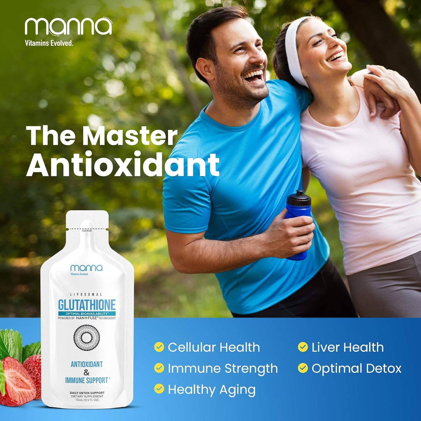 Advanced Liposomal Glutathione Supplement by Manna Vitamins