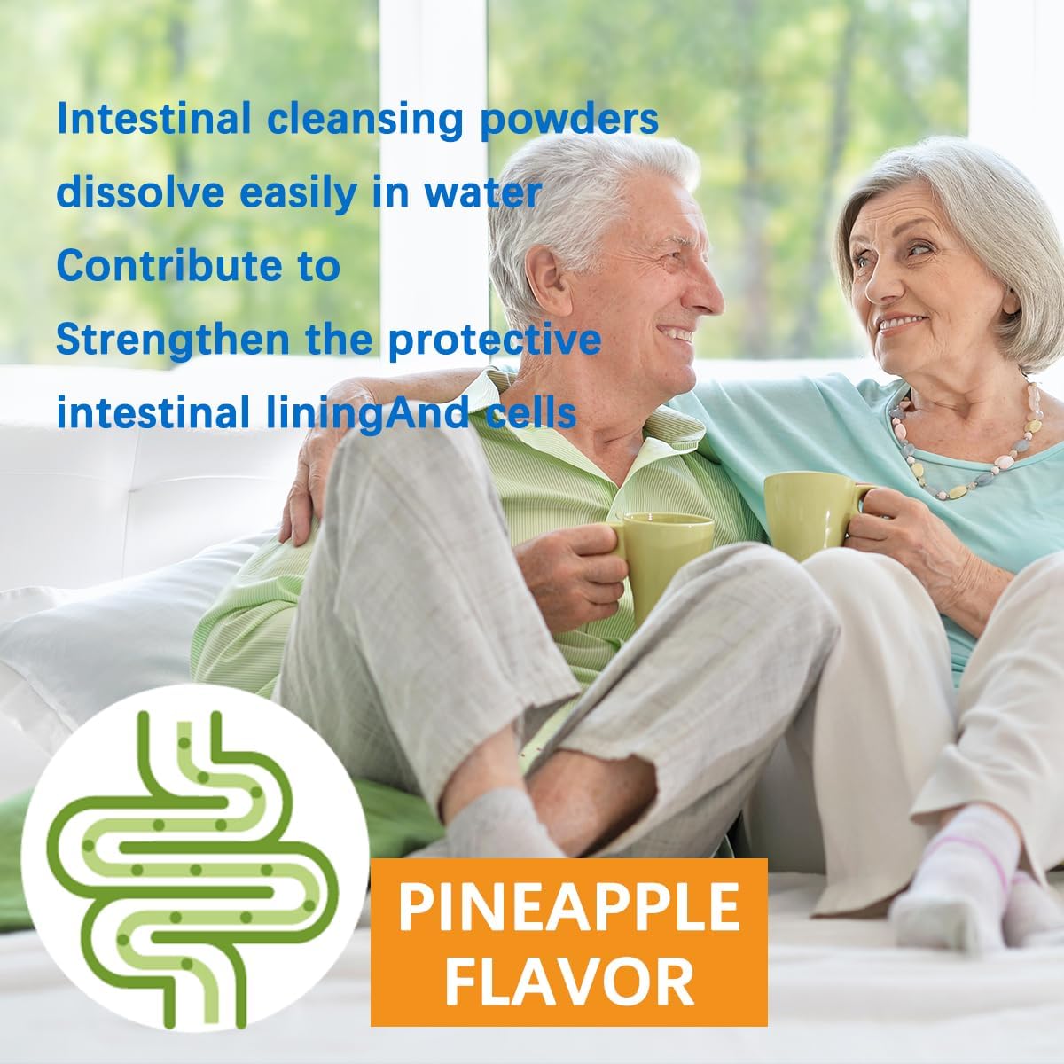 Advanced Natural Colon Cleanse & Detox Powder with Probiotics - 38 Servings for Women & Men