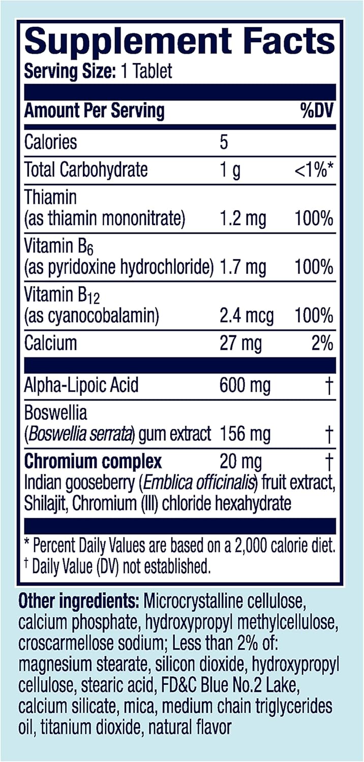 Advanced Nerve Relief + Mobility Supplement with Alpha Lipoic Acid & Boswellia for Nerve Aches & Weakness, 30 Tablets