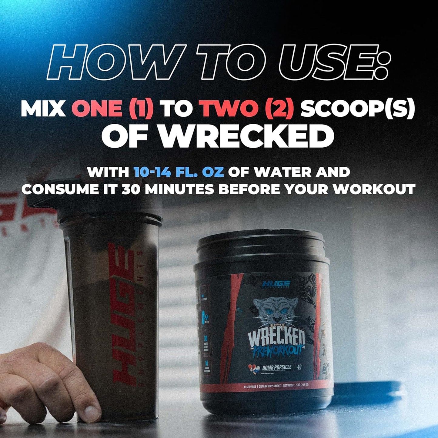 Advanced Pre Workout Powder with Powerful Formula for Boosted Energy, Focus, and Performance - 10g L-Citrulline, 6.4g Beta Alanine, 5g Tyrosine, 1g Alpha GPC, 375mg Caffeine - 40 Servings