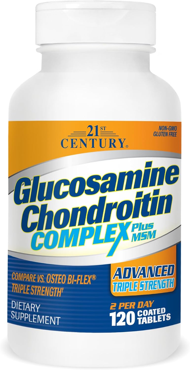 Advanced Triple Strength Glucosamine Chondroitin Complex Plus MSM Tablets - 120 Count