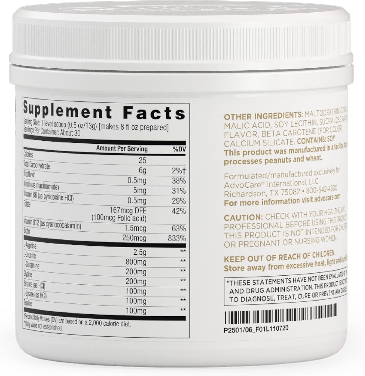 AdvoCare Arginine Extreme Multinutrient Supplement - Pre-Workout Amino Acids Blend - Boosts Stamina & Endurance - Contains Vitamin B-12 & L-Arginine - Citrus Flavor - 14 oz