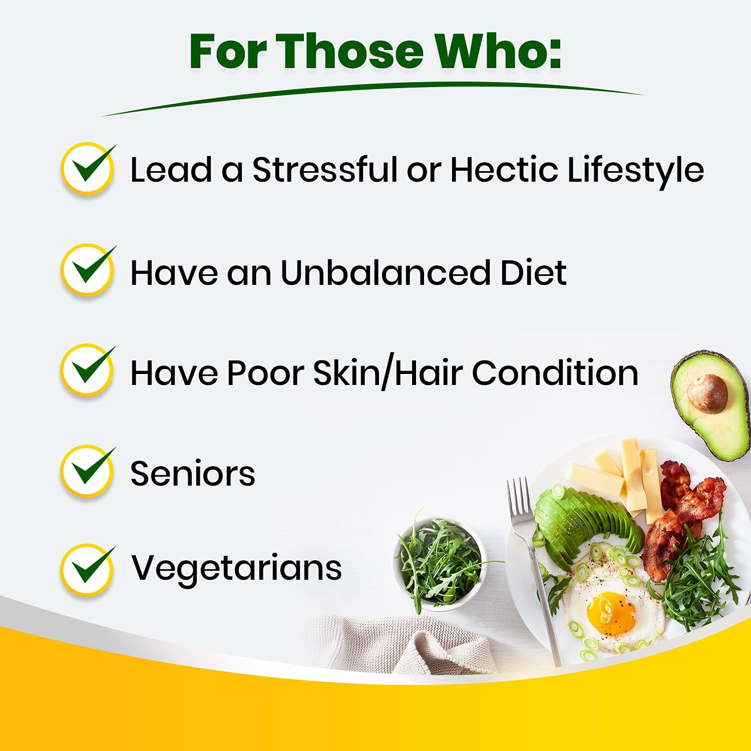 AFC Japan Natural Vitamin B Complex Supplement with Glutathione Yeast Extract - 120 Vegan Caplets for Stress, Energy, Immune & Nervous System