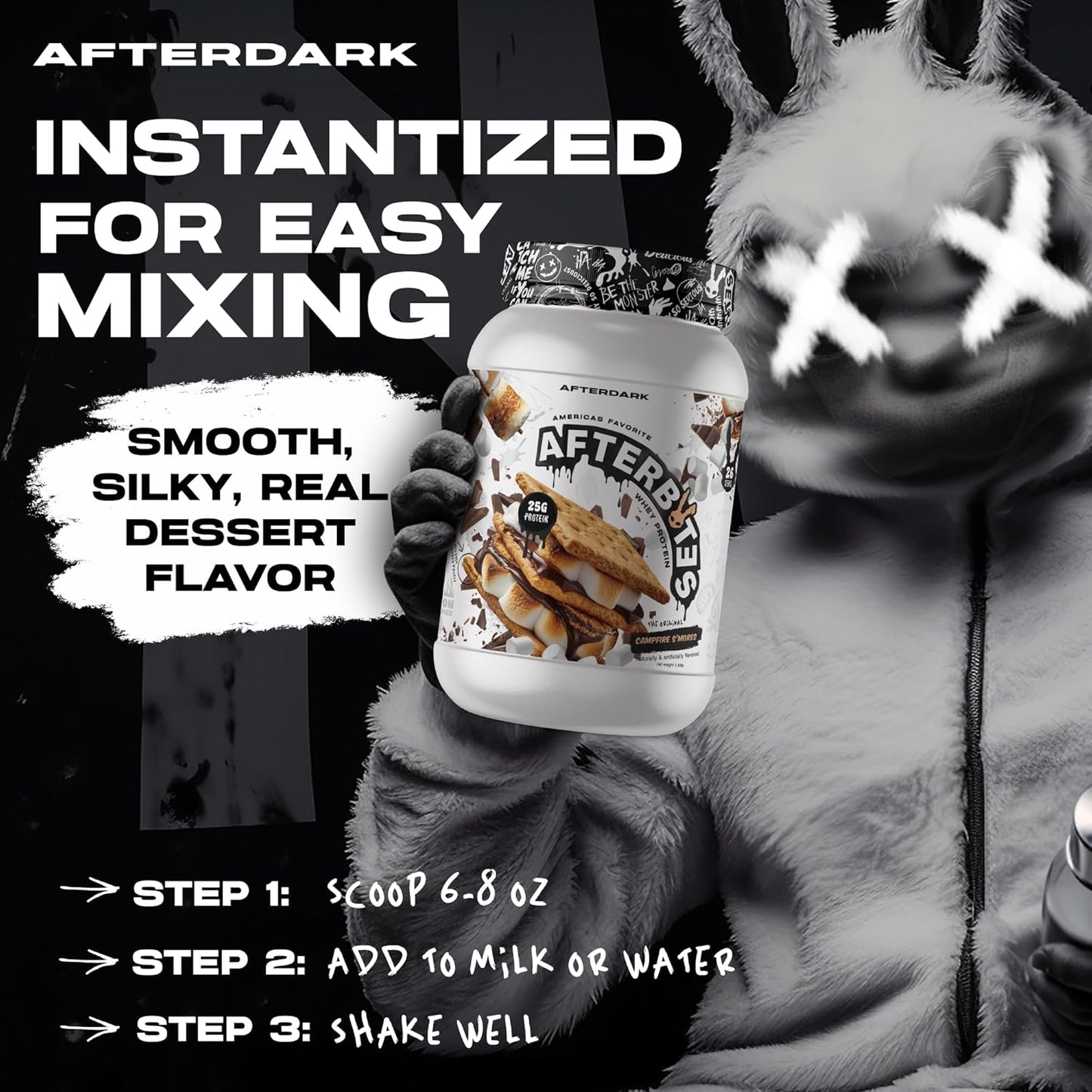 AfterBites Fruity Cereal Whey Protein Powder - 25g Protein, 4.5g BCAA’s, Easy Dissolving, Isolate Protein, 26 Servings