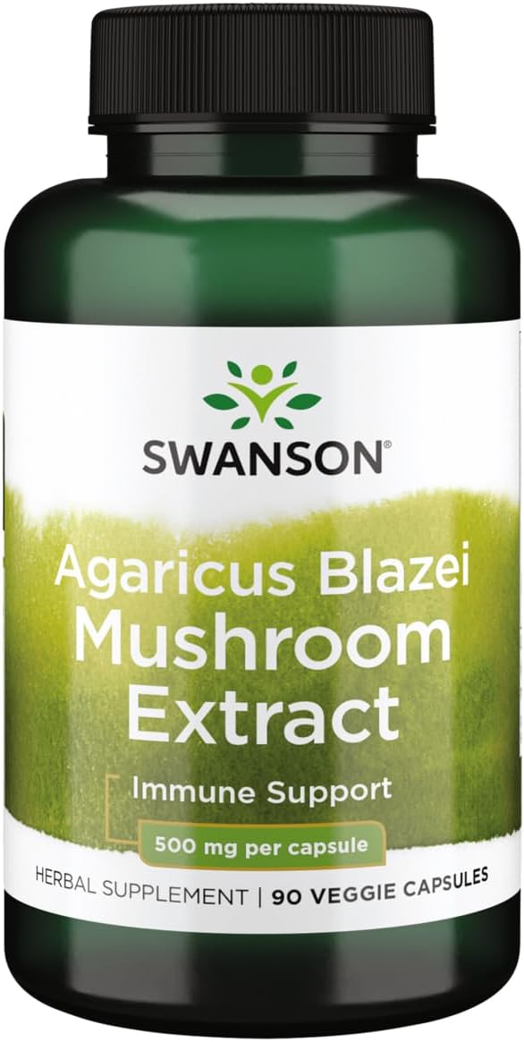 Agaricus Blazei Mushroom Extract Capsules - 500mg, 90 count by Swanson