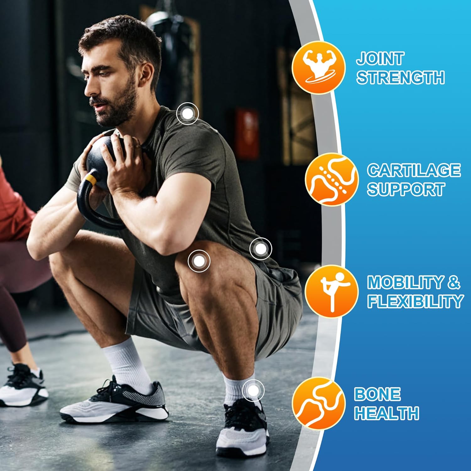 Ageless Foundation Laboratories UltraFlex Gold Liquid Joint Health Formula - Promotes Joint Mobility and Flexibility with Glucosamine, Chondroitin, MSM - 16 Fl Oz