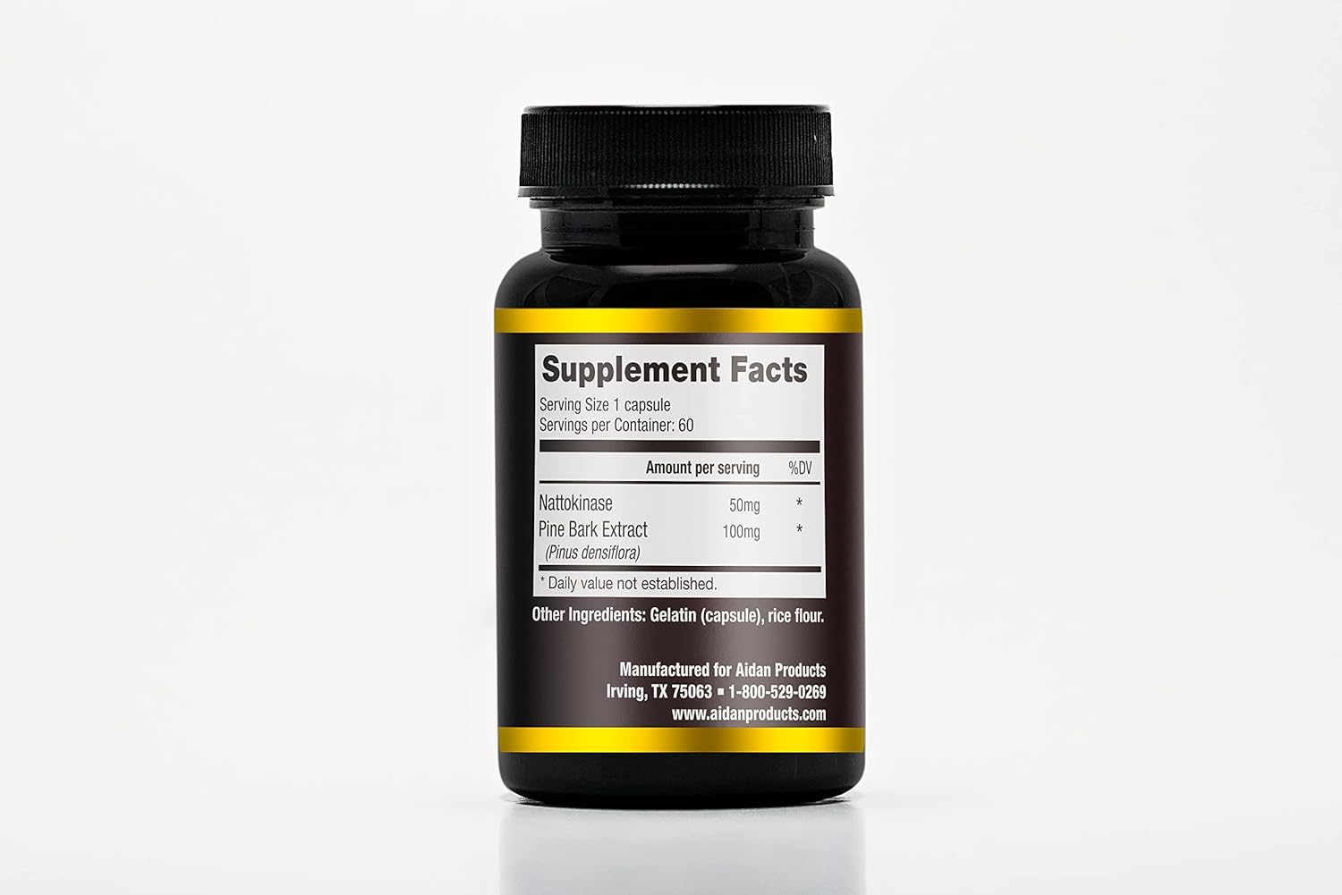 Aidan Products Vein Caps Supplement - Promote Healthy Venous Function with Pine Bark Extract - 60 Capsules