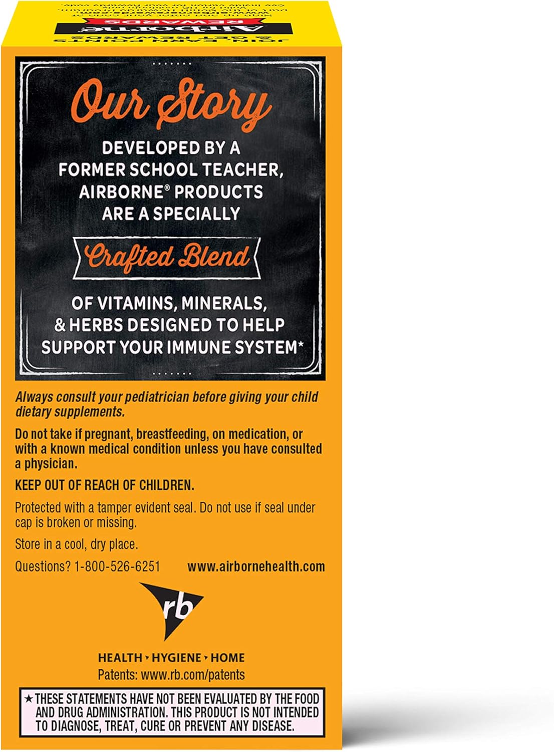 Airborne KIDS 500mg Vitamin C & Zinc Chewable Tablets - Immune Support with Antioxidant Vitamins A, C, & E - 32 Tablets, Very Berry Flavor