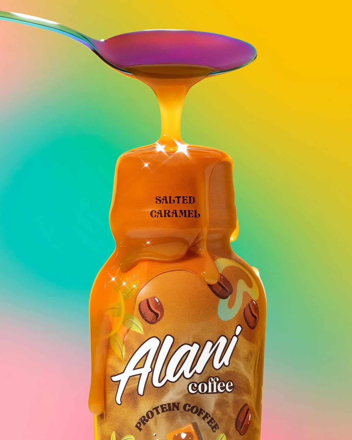 Alani Nu Salted Caramel Protein Coffee Cold Brew - 12 Pack, 10g Protein, 100mg Caffeine, 90 Calories