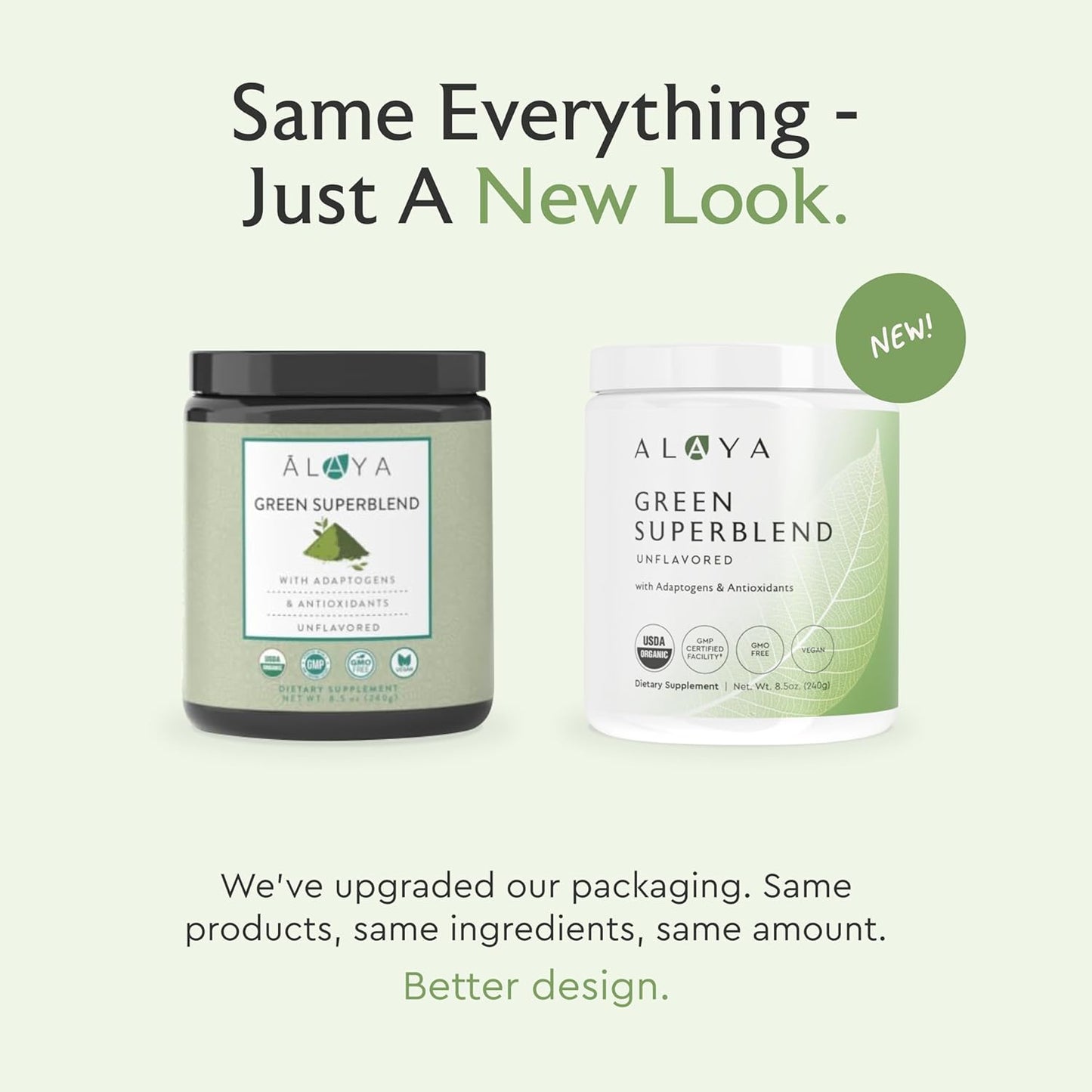 Alaya Naturals Organic Super Greens Powder - Premium Green Juice Superfood with Adaptogens, Antioxidants, Probiotics - USDA Organic, Non-GMO, Vegan - 30 Servings