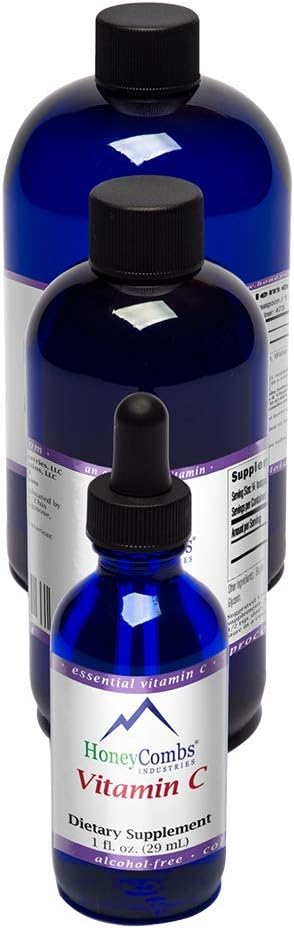 Alcohol-Free Liquid Vitamin C Drops for Skin, Bones & Joint Health - Immune Support Supplement for Kids & Adults - Vegan Non-GMO Extract (1 oz)
