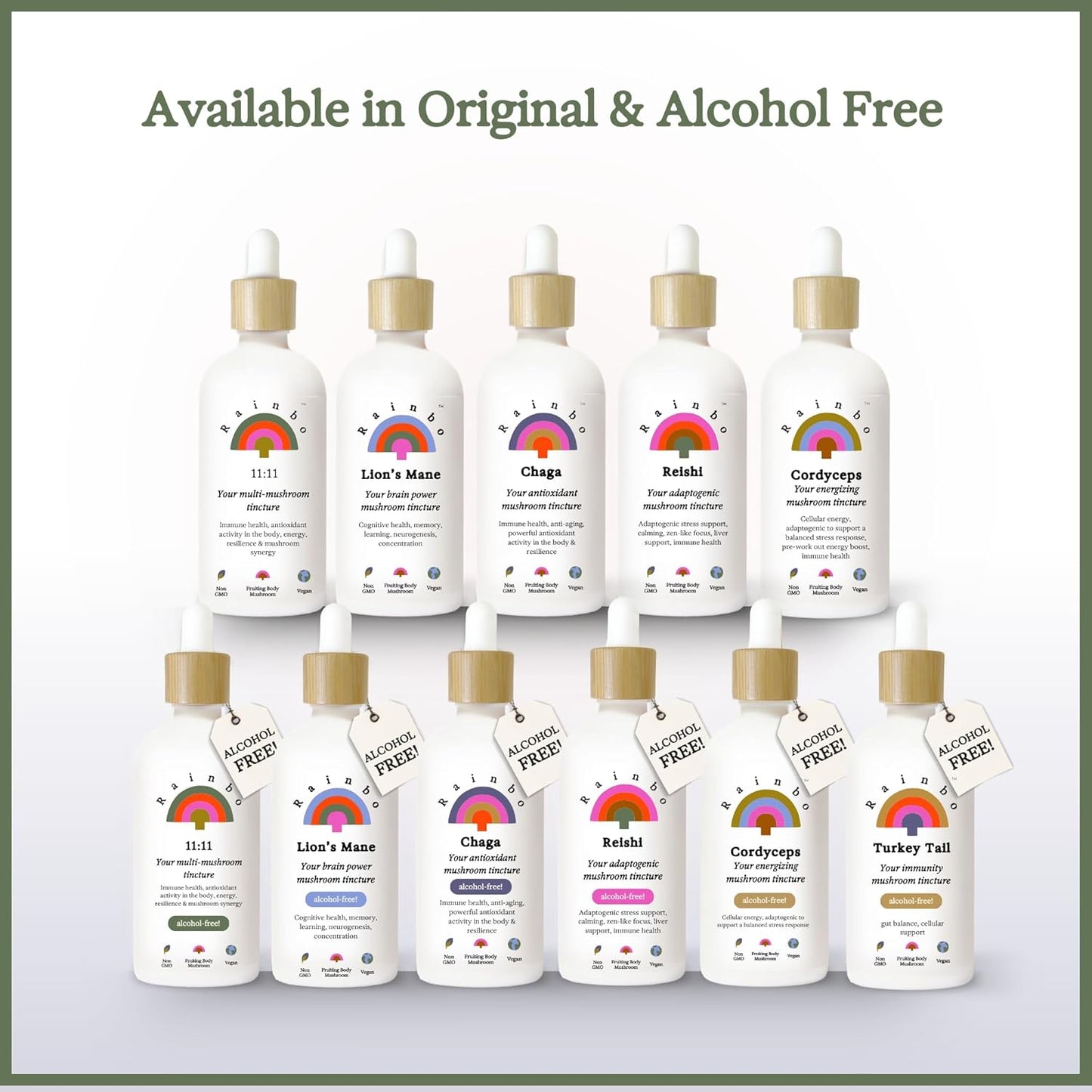 Alcohol-Free Turkey Tail Mushroom Tincture for Immune Support & Gut Health - 3.4 fl oz Vegan Liquid Supplement